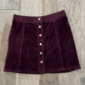 Genuine Leather Mini Skirt